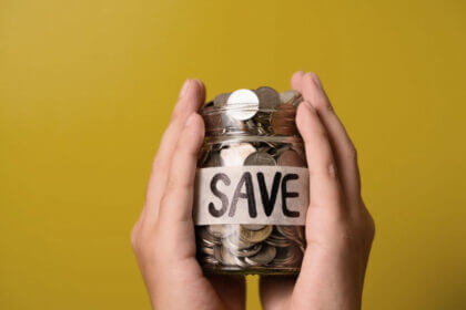 gomyfinance.com saving money dashboard showing automated expense tracking and savings goals on mobile device