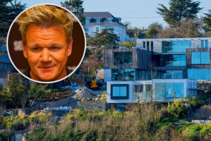 Chef Gordon Ramsay house Cornwall coastal mansion with infinity pool and modern luxury design features