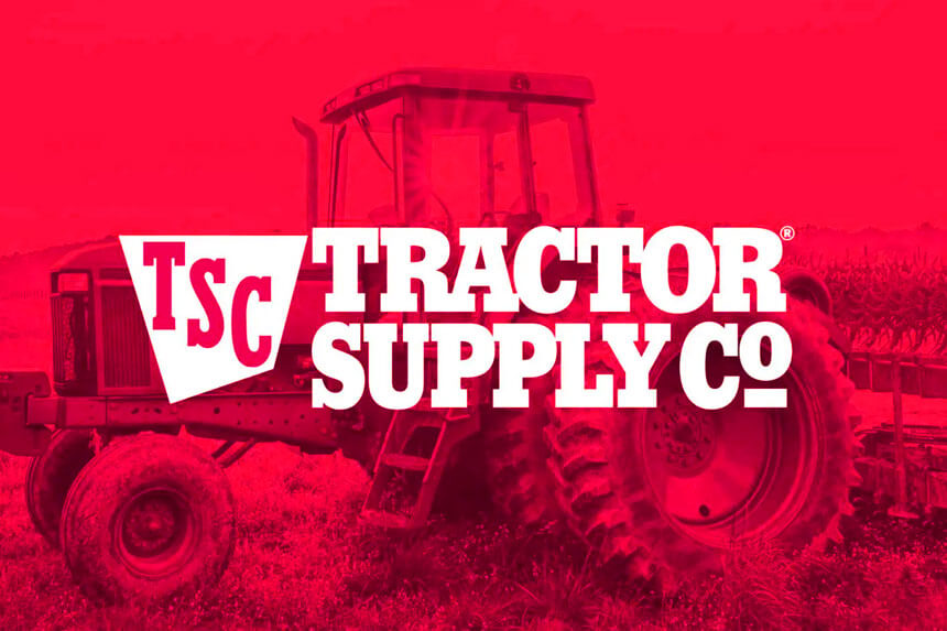 Tractor Supply sales associate helping customer with farm supplies demonstrating job description duties in retail store