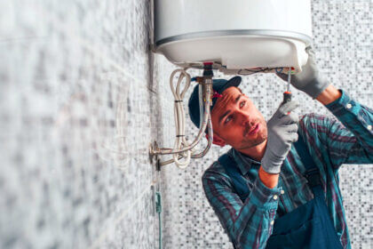 Water heater showing common problems like sediment buildup and leaks that need repair